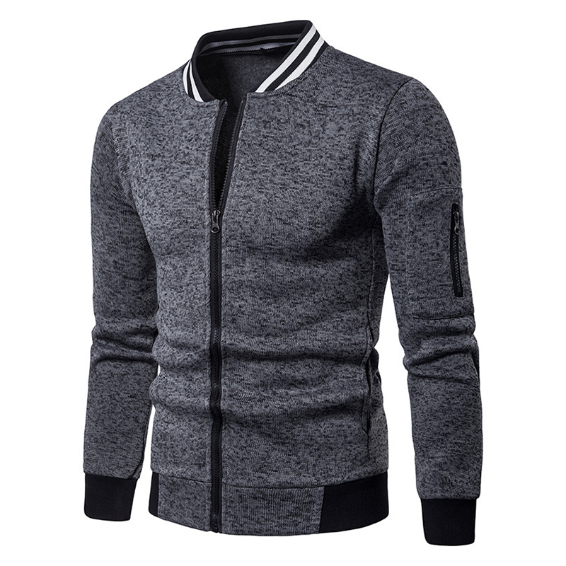 Men-Fall-Side-Zipper-Stitching-Coats-Color-Zip-up-Cardigans-Sweatshirts-1374805