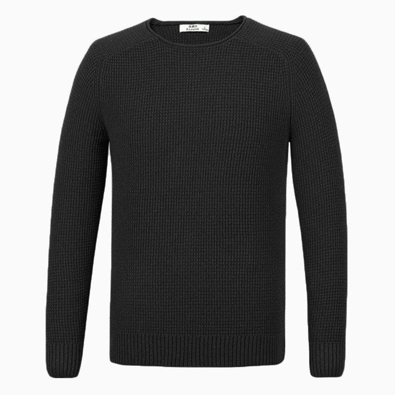 Casual-Solid-Color-O-Neck-Collar-Pullover-Slim-Fit-Sweaters-for-Men-1376732