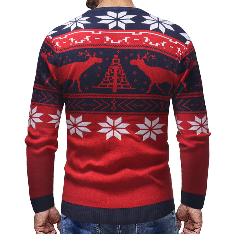 Men-Casual-Peaceful-Deer-Printed-Long-Sleeve-Pullovers-O-Neck-Slim-Sweaters-1375894