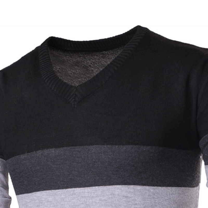 Men-Spring-Autumn-Fashion-Stripe-V-neck-Sweaters-Cotton-Knitting-Leisure-Slim-Fit-Pullovers-1326840