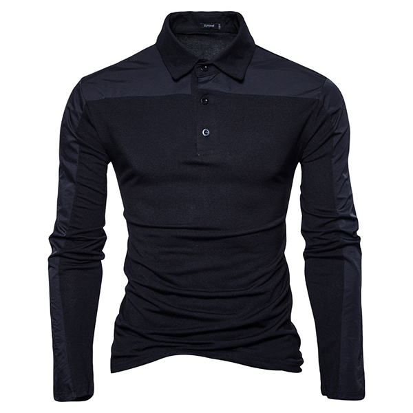 Autumn-Winter-Mens-New-Fashion-Splicing-Slim-Casual-Lapel-Long-sleeved-Golf-Shirt-1220402