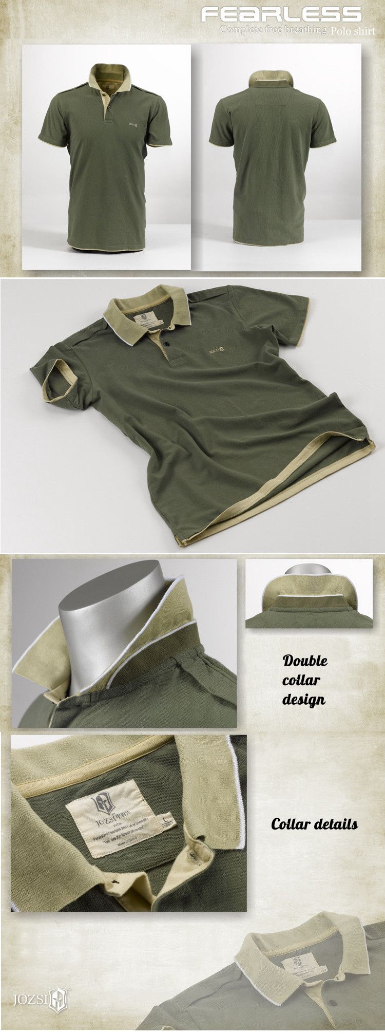 JOZSI-Mens-Fashion-Double-Collar-Design-Short-Sleeve-Sport-Golf-shirt-Outdoor-Casual-Breathable-Tops-1297640