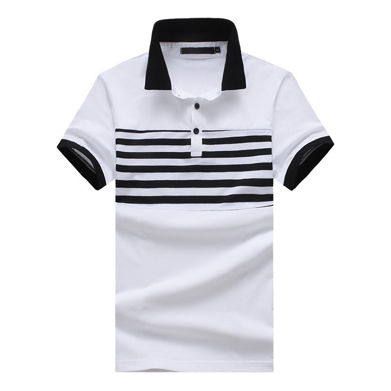 Mens-Casual-Fashion-Striped-Short-Sleeved-Golf-Shirt-Breathable-Trun-Down-Tops-1317643