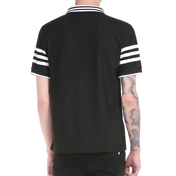 Mens-Fashion-Stripes-Sleeve-Trun-down-Short-Sleeve-Casual-Golf-Shirt-1340992