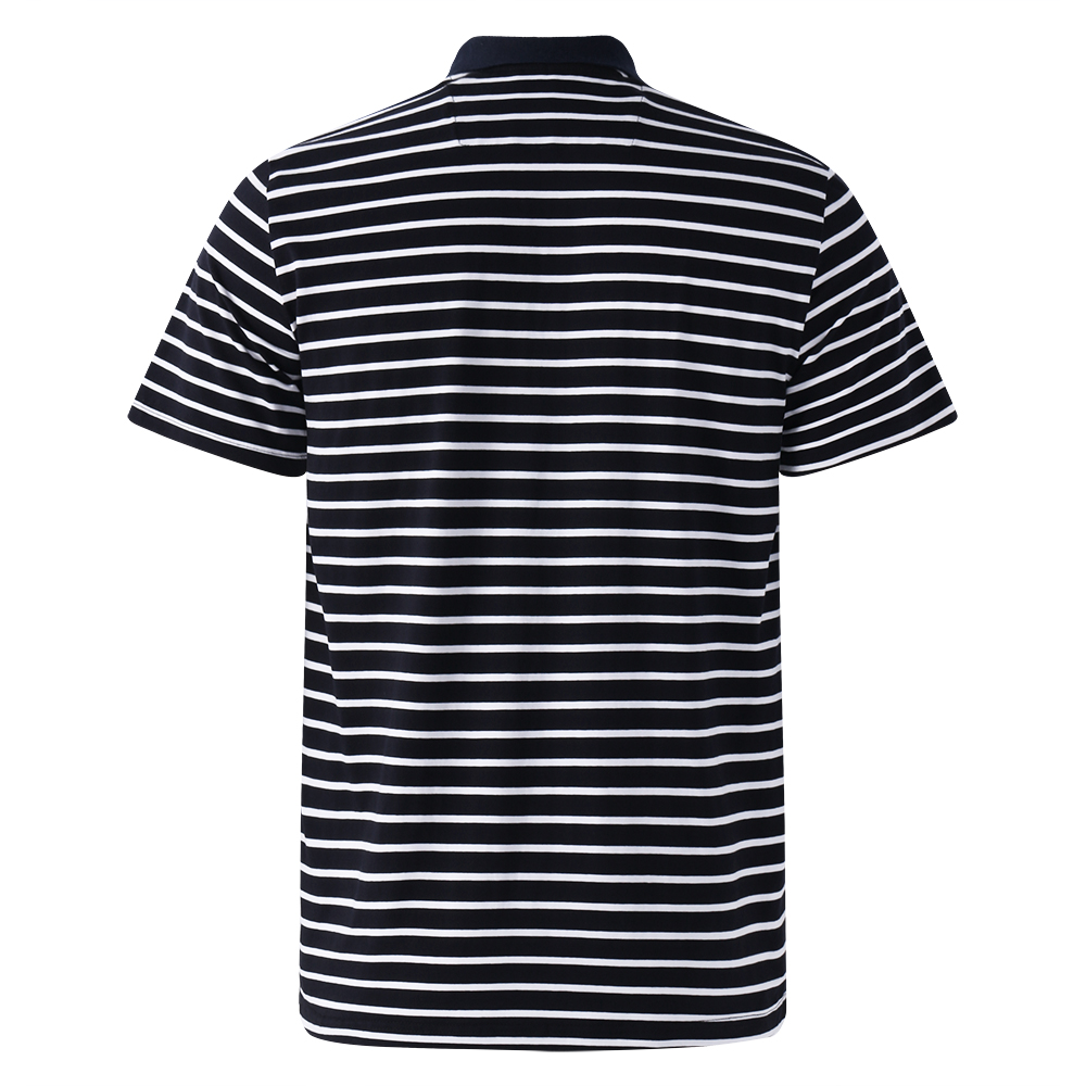 Mens-Striped-Short-Sleeve-Business-Casual-Cotton-Golf-Shirt-Breathable-Loose-Turn-down-Collar-Tops-1324812