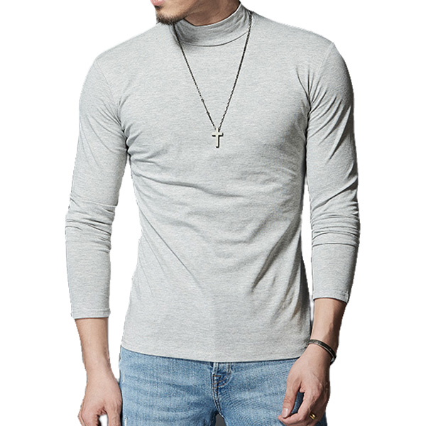 Autumn-Mens-Casual-Stand-Collar-Cotton-T-shirt-Pure-Color-Thin-Long-Sleeve-Tops-Tees-1214127