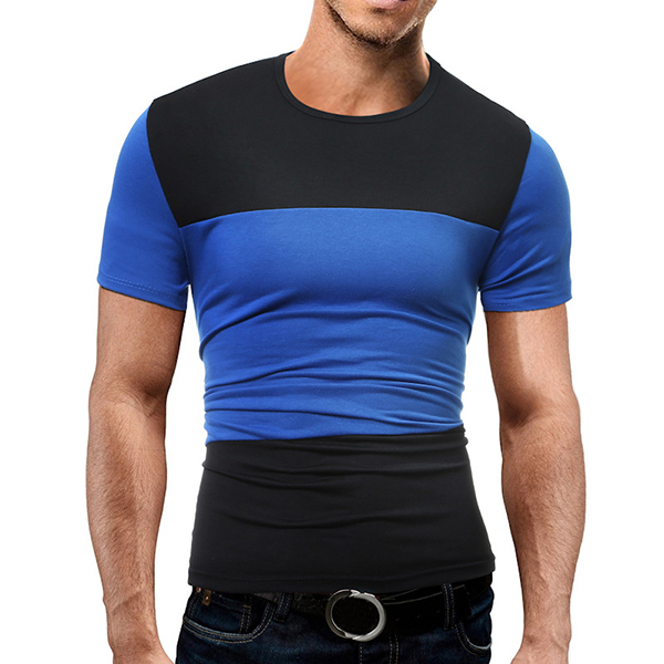 Summer-Mens-Causal-Hit-Color-Stitching-T-Shirts-Cotton-Soft-Sports-Shorts-sleeved-T-shirt-1145292