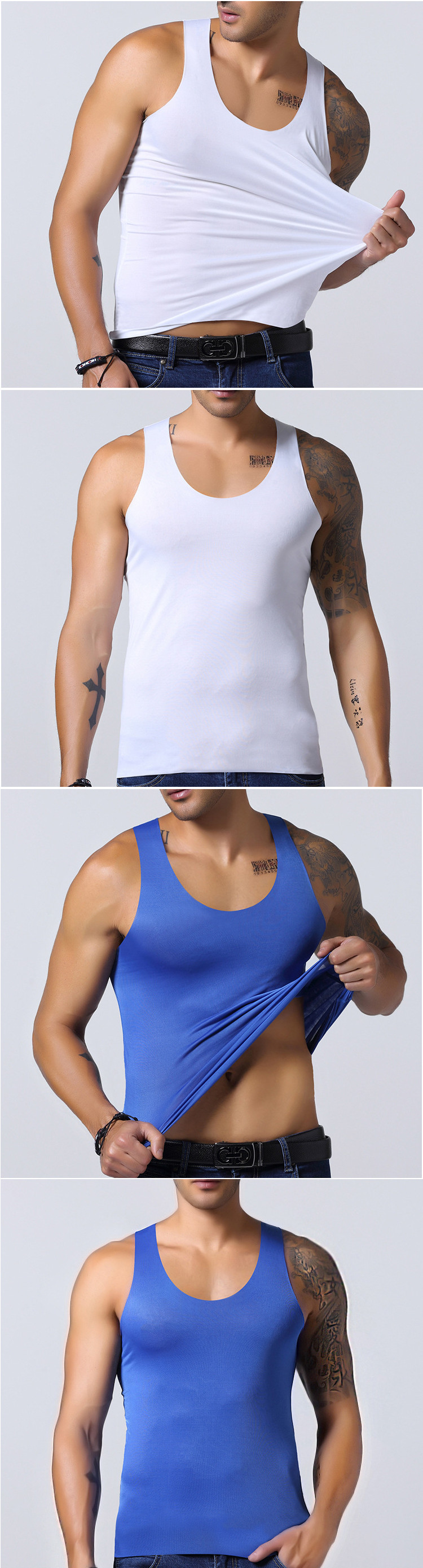 Mens-Seamless-Ice-Silk-Vest-Leisure-Solid-Color-Thin-Elastic-Fitness-Sports-Tanks-Tops-1177653