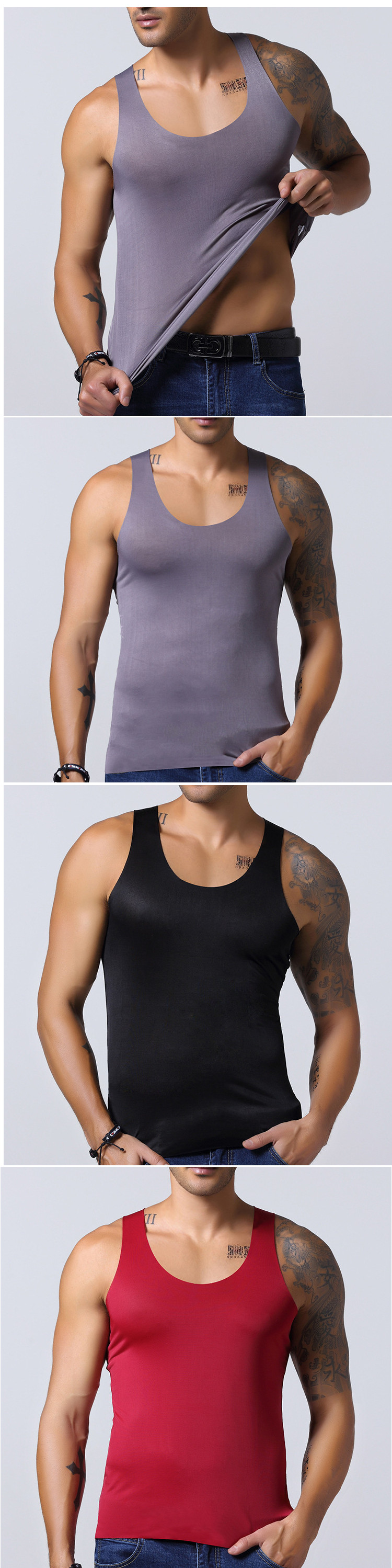 Mens-Seamless-Ice-Silk-Vest-Leisure-Solid-Color-Thin-Elastic-Fitness-Sports-Tanks-Tops-1177653
