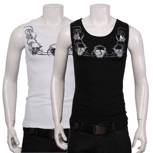 Mens-Skull-Sleeveless-Vest-Fashion-Round-Neck-Tank-Tops-988838