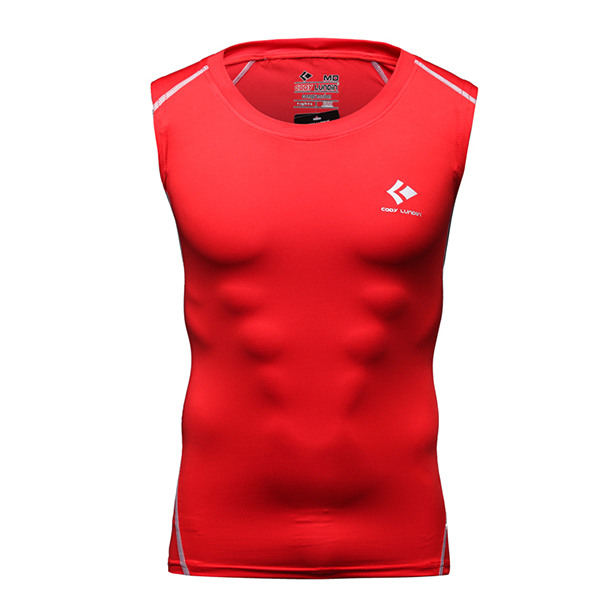PRO-Mens-Sports-Training-T-shirt-Casual-Sleeveless-Vest-Perspiration-Wicking-Tights-1126132