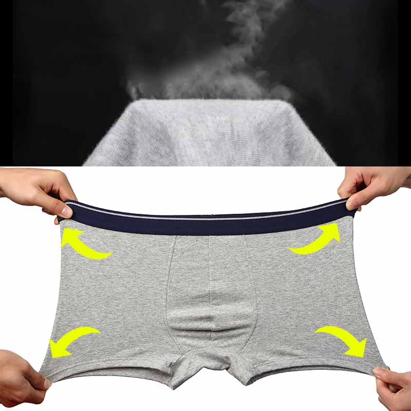 4-Pieces-Mens-Modal-Mid-Rise-Underwear-Solid-Color-Casual-Boxers-1338739
