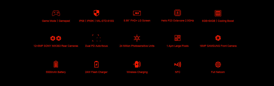 DOOGEE-S70-Global-Bands-599-Inch-5500mAh-NFC-6GB-RAM-64GB-ROM-Helio-P23-4G-Gaming-Rugged-Smartphone-1360942