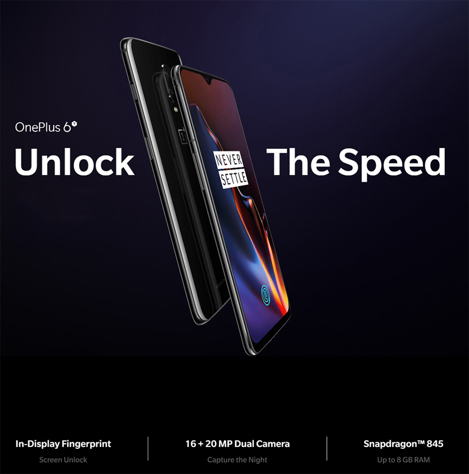 OnePlus-6T-641-Inch-3700mAh-Fast-Charge-Android-90-6GB-RAM-128GB-ROM-Snapdragon-845-4G-Smartphone-1373823