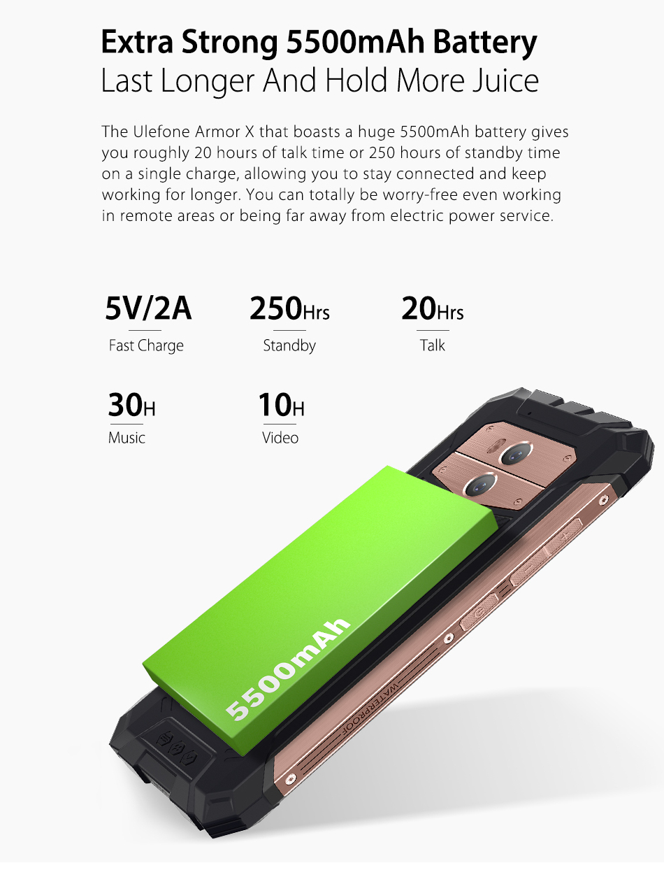 Ulefone-Armor-X-5500mAh-IP68-NFC-Wireless-Charge-55-Inch-2GB-16GB-MT6739-Quad-core-4G-Smartphone-1287081