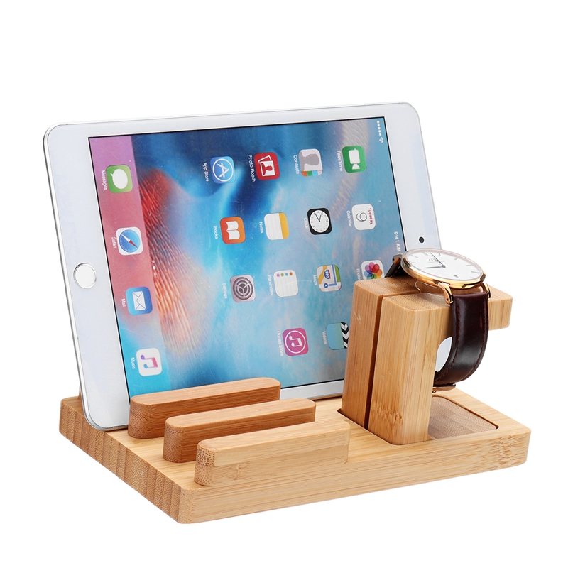 Bamboo-Wood-4-Port-USB-Charging-Dock-Station-Stand-Holder-For-Smart-PhoneTabletiPhoneiPadApple-Watch-1213122
