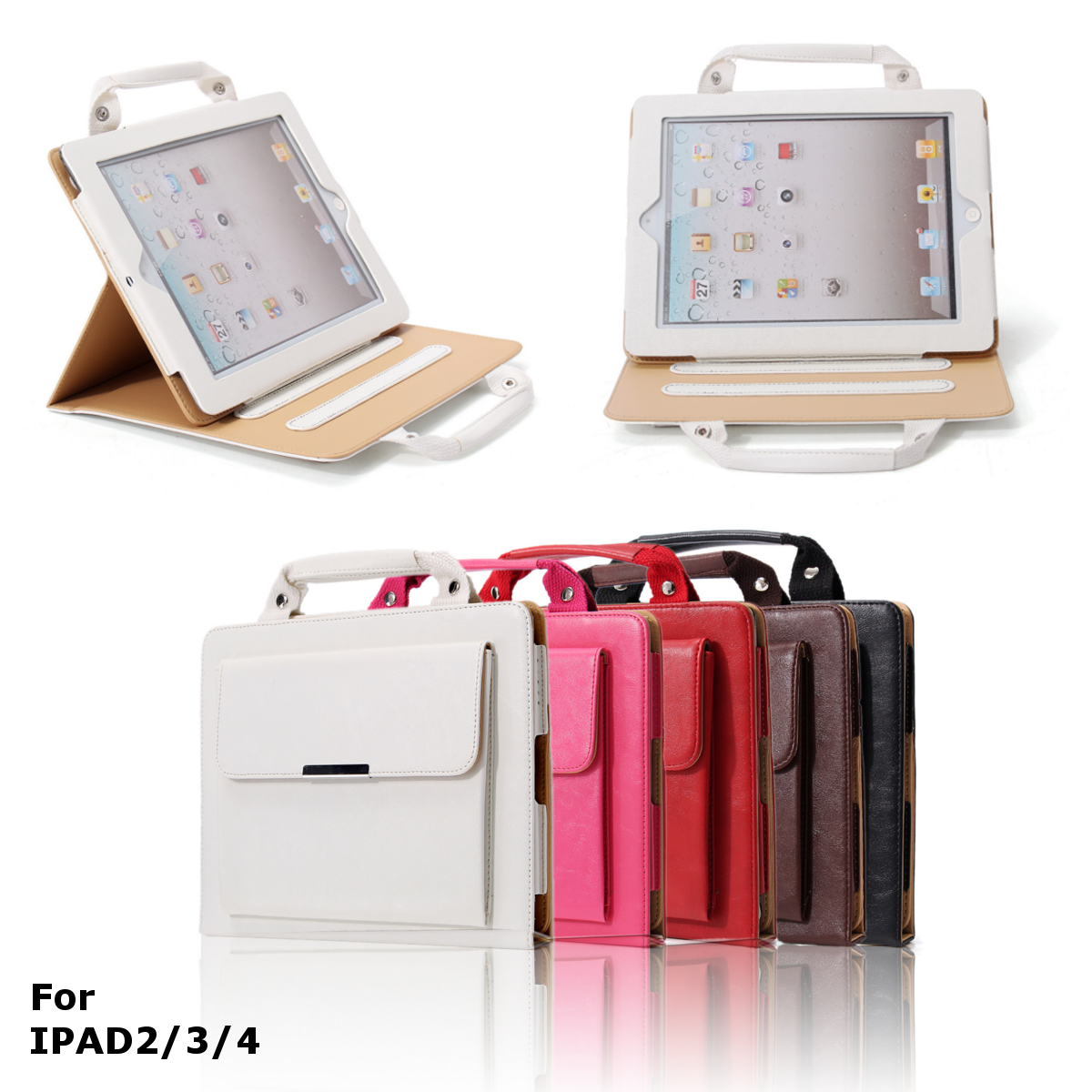 PU-Leather-Stand-Case-with-Handle-amp-Storage-Compartment-for-iPad-2-3-4---Perfect-for-Travel-1141745