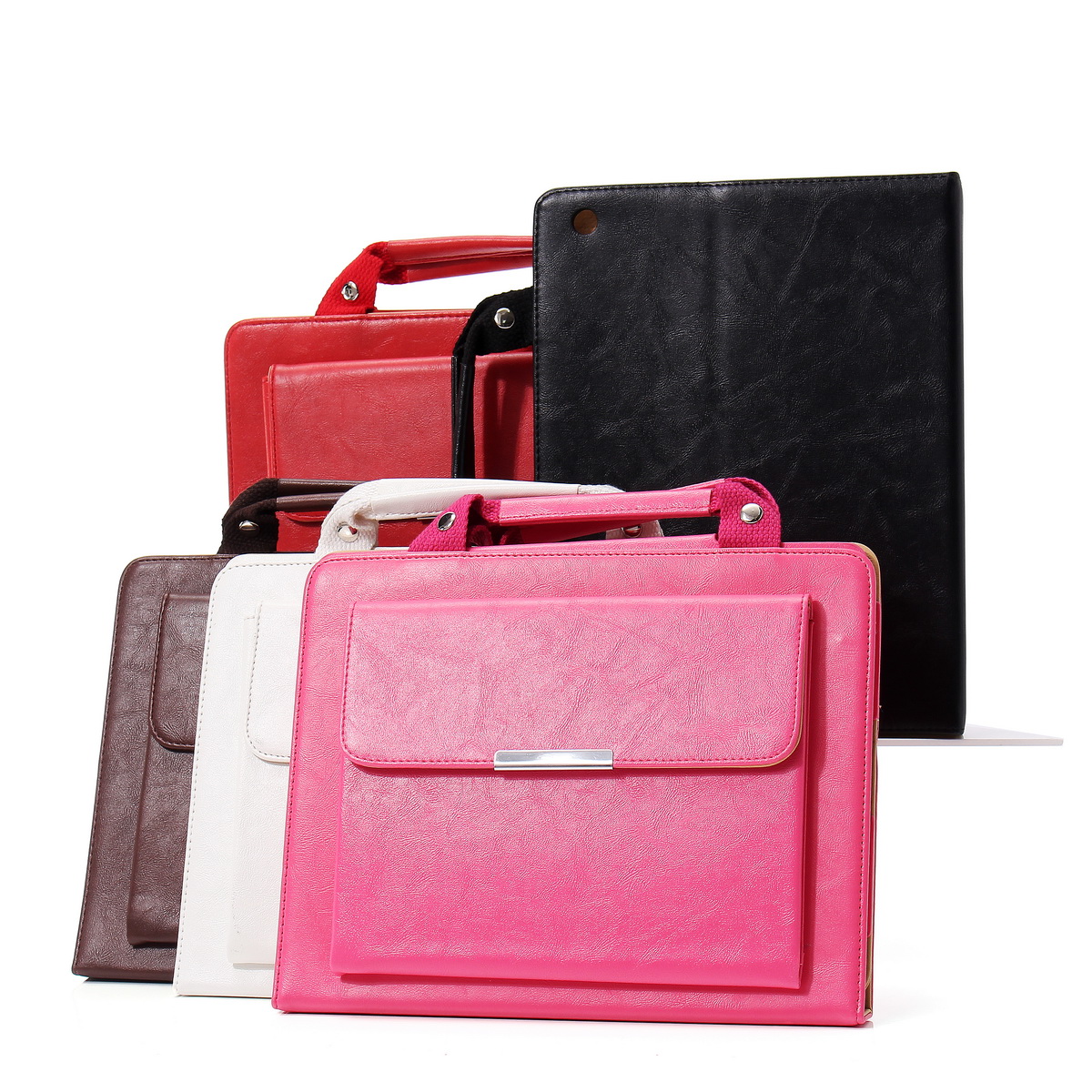 PU-Leather-Stand-Case-with-Handle-amp-Storage-Compartment-for-iPad-2-3-4---Perfect-for-Travel-1141745
