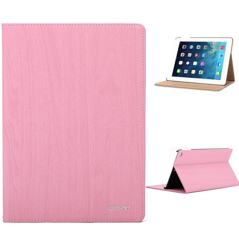 Wood-Texture-Smart-SleepWake-Up-Bracket-Case-For-iPad-Air-1191702