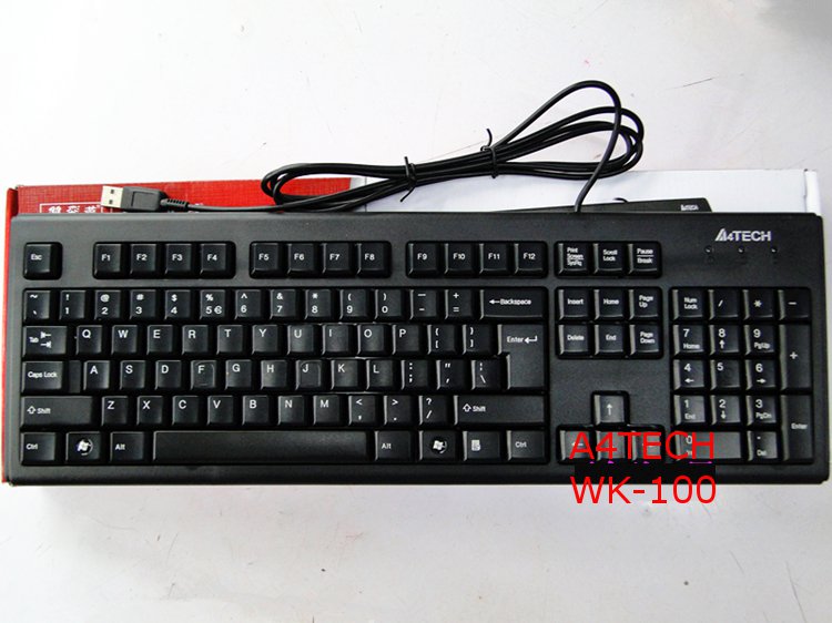 A4TECH-WK-100-USB-Wire-Waterproof-Fillet-Keycap-Keyboard-989702