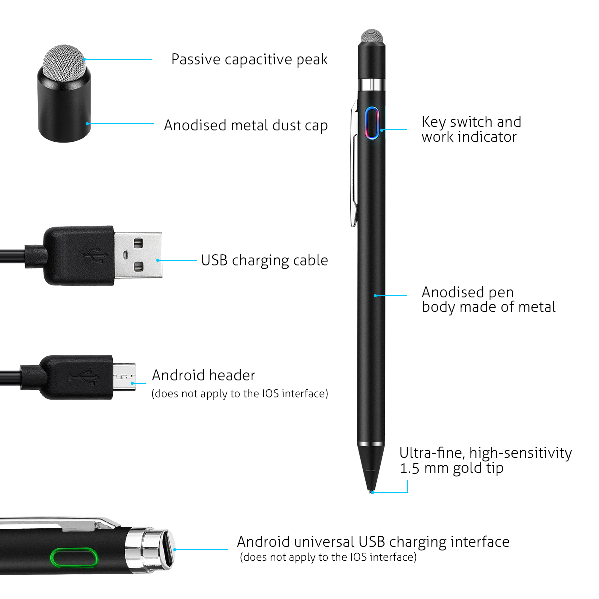 15mm-Active-Capacitive-Touch-Screen-Stylus-Pen-For-Smart-Phone-Tablet-PC-iPhone-iPad-Samsung-Huawei-1415809