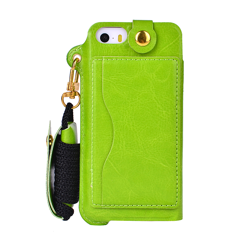 Card-Slot-Lanyard-PU-Leather-Case-For-iPhone-5-5S-SE-4-Inch-1106467