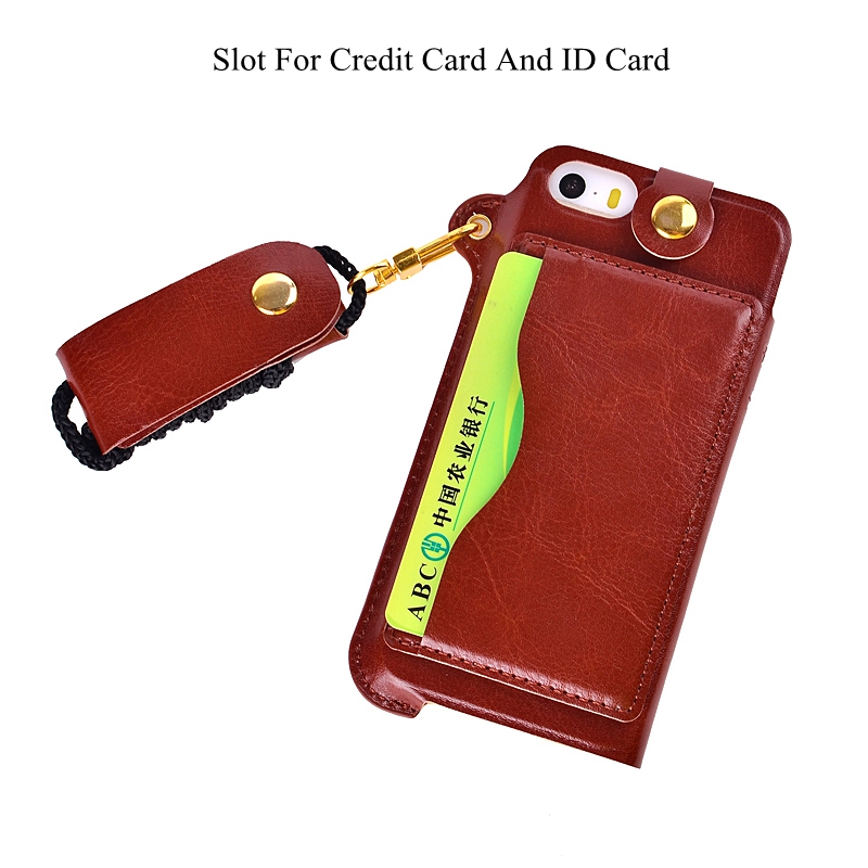 Card-Slot-Lanyard-PU-Leather-Case-For-iPhone-5-5S-SE-4-Inch-1106467