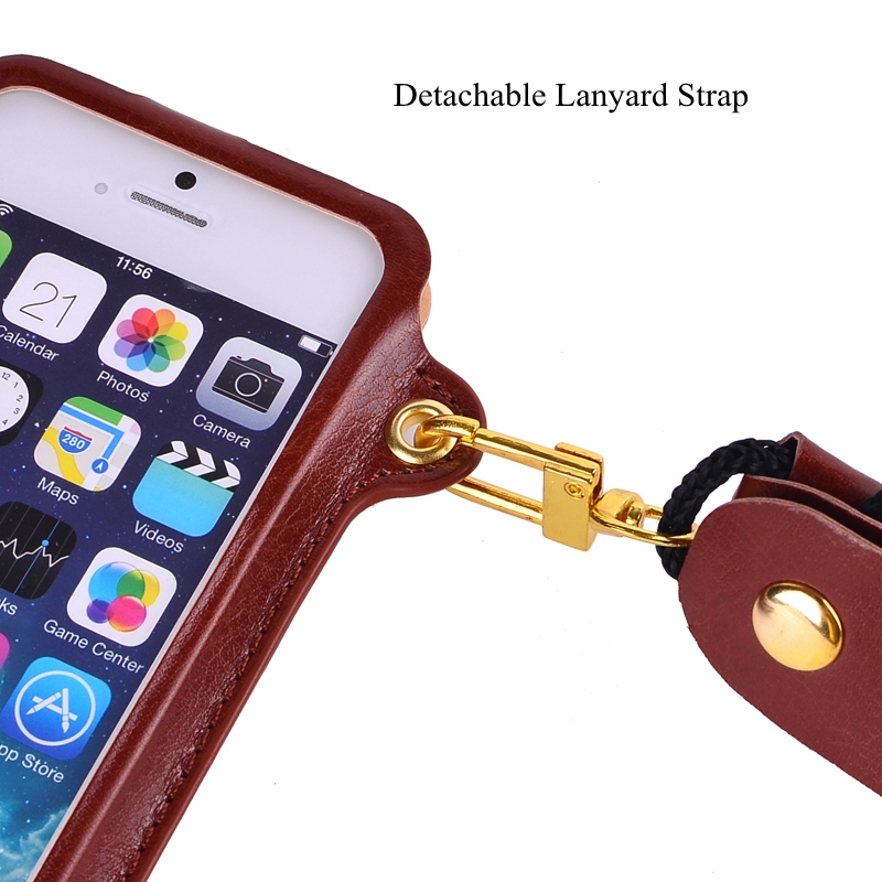 Card-Slot-Lanyard-PU-Leather-Case-For-iPhone-5-5S-SE-4-Inch-1106467