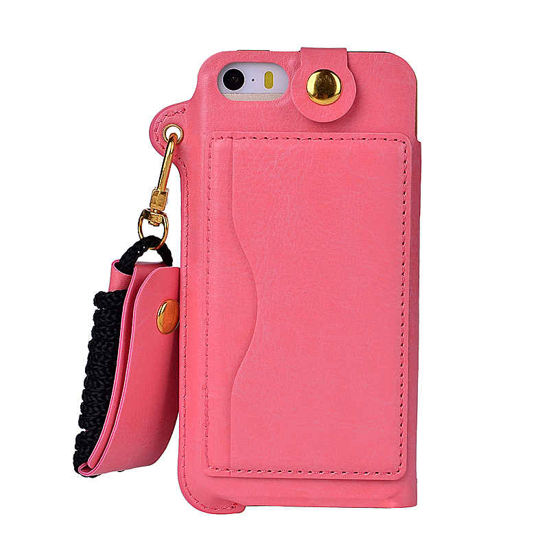 Card-Slot-Lanyard-PU-Leather-Case-For-iPhone-5-5S-SE-4-Inch-1106467