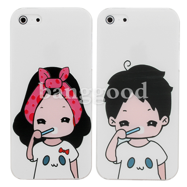 Cartoon-Lovers-Brush-Teeth-Pattern-Relief-Protective-Case-For-iPhone-5-54916