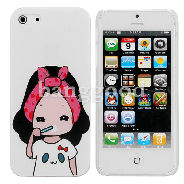 Cartoon-Lovers-Brush-Teeth-Pattern-Relief-Protective-Case-For-iPhone-5-54916