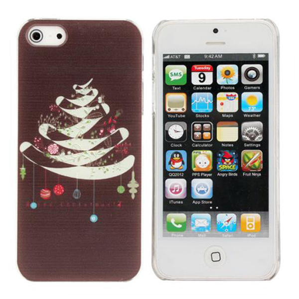 Christmas-theme-Tree-Pattern-Plastic-Hard-Back-Case-Cover-For-iPhone-5-53644