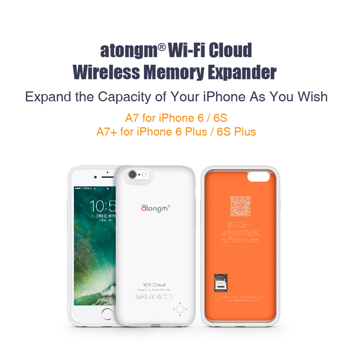 Atongm-Wifi-Cloud-Wireless-Memory-Expander-Back-Clip-U-Disk-Shockproof-PC-Case-for-iPhone-6samp6s-Pl-1139996