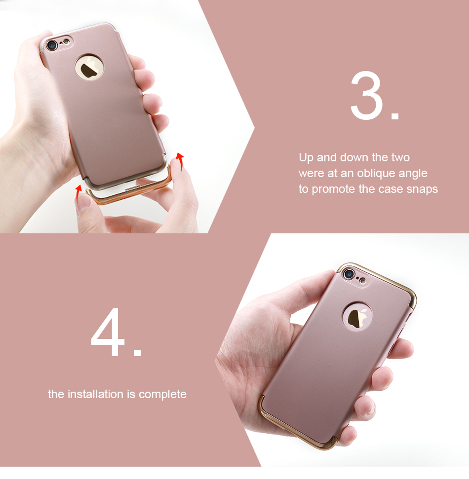 Bakeey-3-In-1-Plating-Anti-Fingerprint-Case-For-iPhone-66s6-Plus6s-Plus-1253899