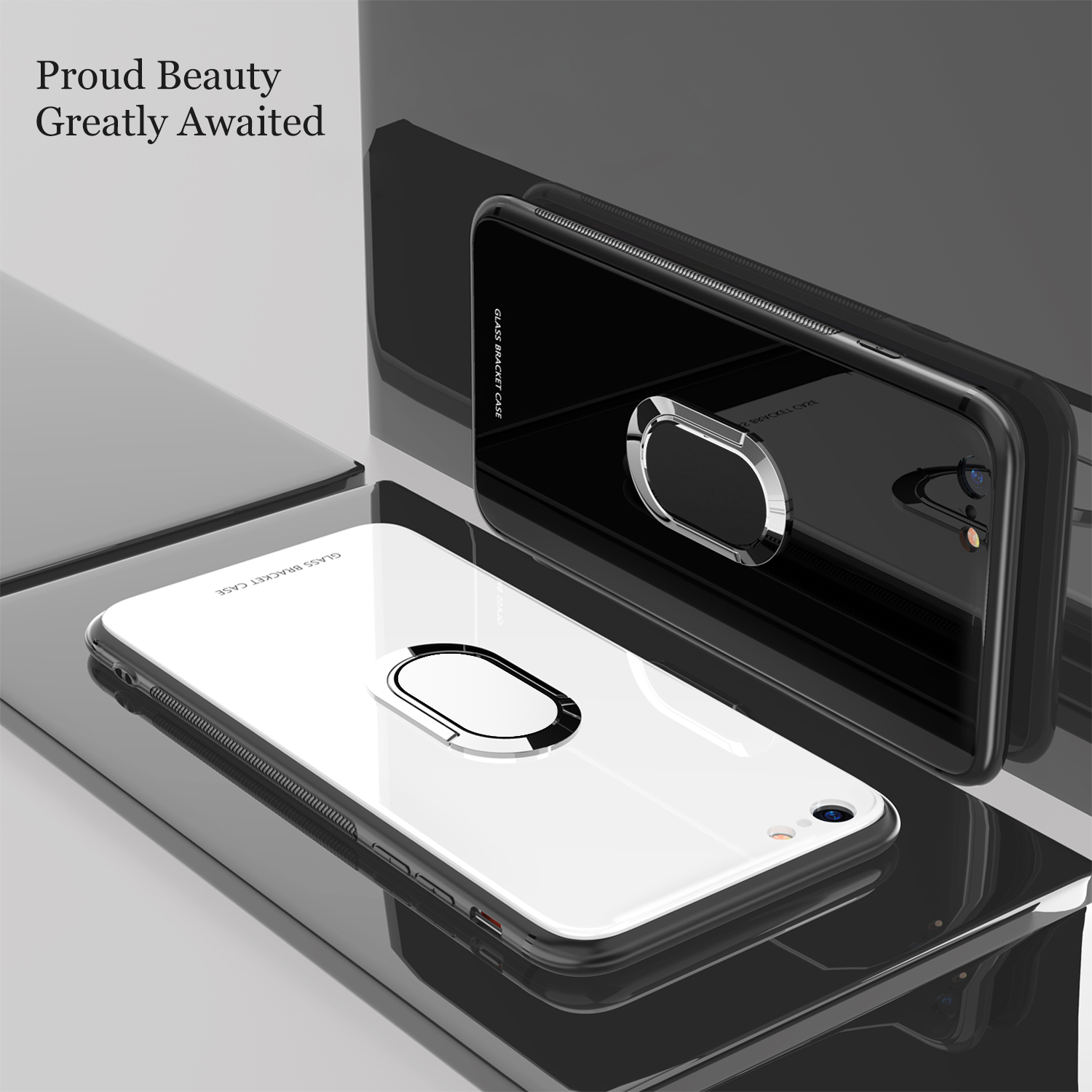 Bakeey-360deg-Rotation-Ring-Kickstand-Magnetic-Glass-Protective-Case-for-iPhone-66s6-Plus6s-Plus-1320652