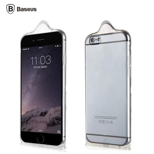 BASEUS-06mm-Condom-Design-Soft-TPU-Gel-Back-Case-Cover-For-Apple-iPhone-6-6S-6Plus-6S-Plus-1012396
