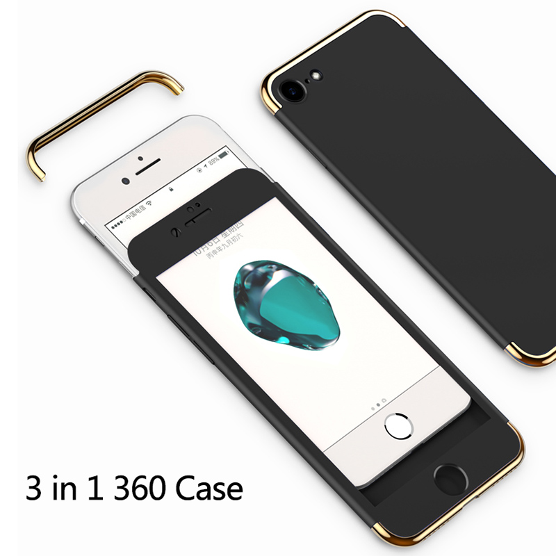 Bakeey-3-In-1-Full-Body-Plating-Protective-Case-With-Tempered-Glass-Film-For-iPhone-6s6s-Plus66-Plus-1259787