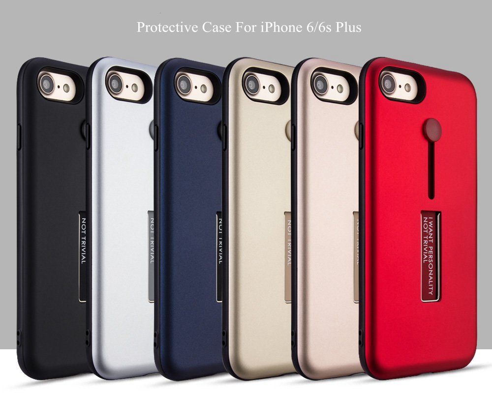 Bakeey-Built-in-Kickstand-Strap-Grip-PCTPU-Protective-Case-For-iPhone-6-Plus-amp-6s-Plus-1163448