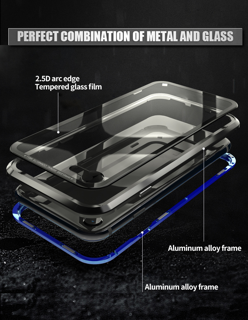 Bakeey-Upgraded-Version-Magnetic-Adsorption-Metal-Glass-Protective-Case-for-iPhone-77Plus88Plus-1313821