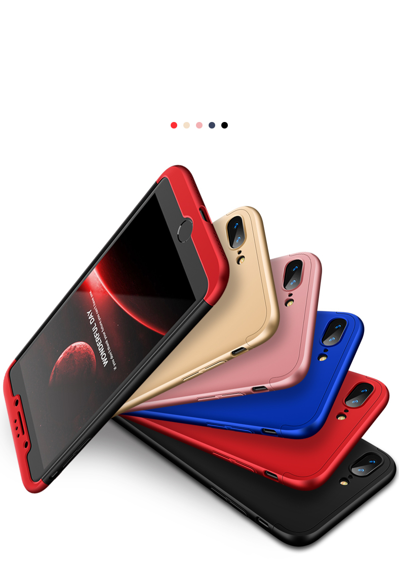 Bakeeytrade-3-in-1-Double-Dip-360deg-Full-Protection-PC-Case-for-iPhone-78-7Plus8Plus-1251097