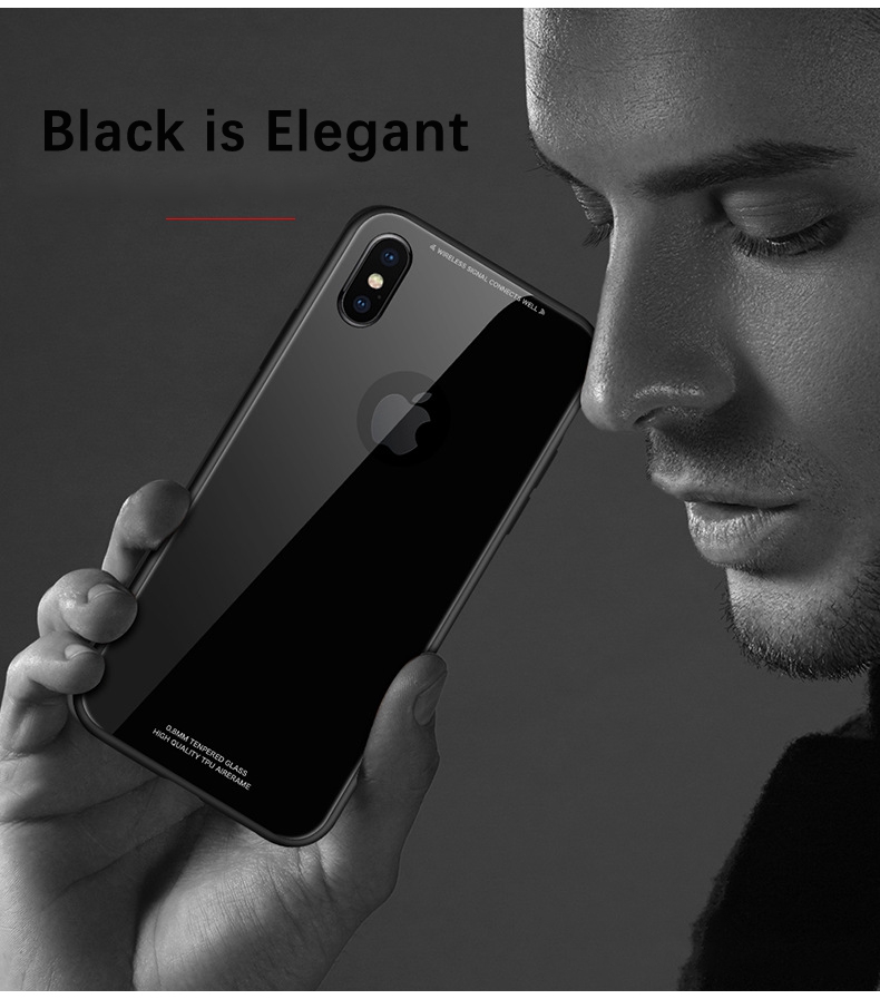 Bakeeytrade-Tempered-Glass-Mirror-Back-TPU-Frame-Protective-Case-for-iPhone-X78-7Plus8Plus-66s-Plus-1236891