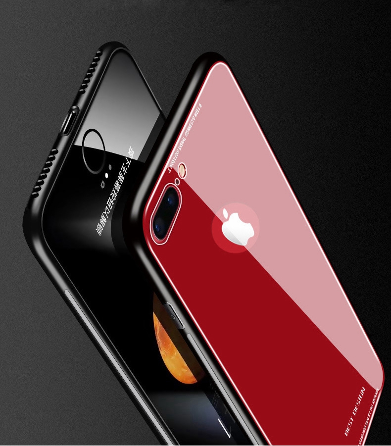 Bakeeytrade-Tempered-Glass-Mirror-Back-TPU-Frame-Protective-Case-for-iPhone-X78-7Plus8Plus-66s-Plus-1236891