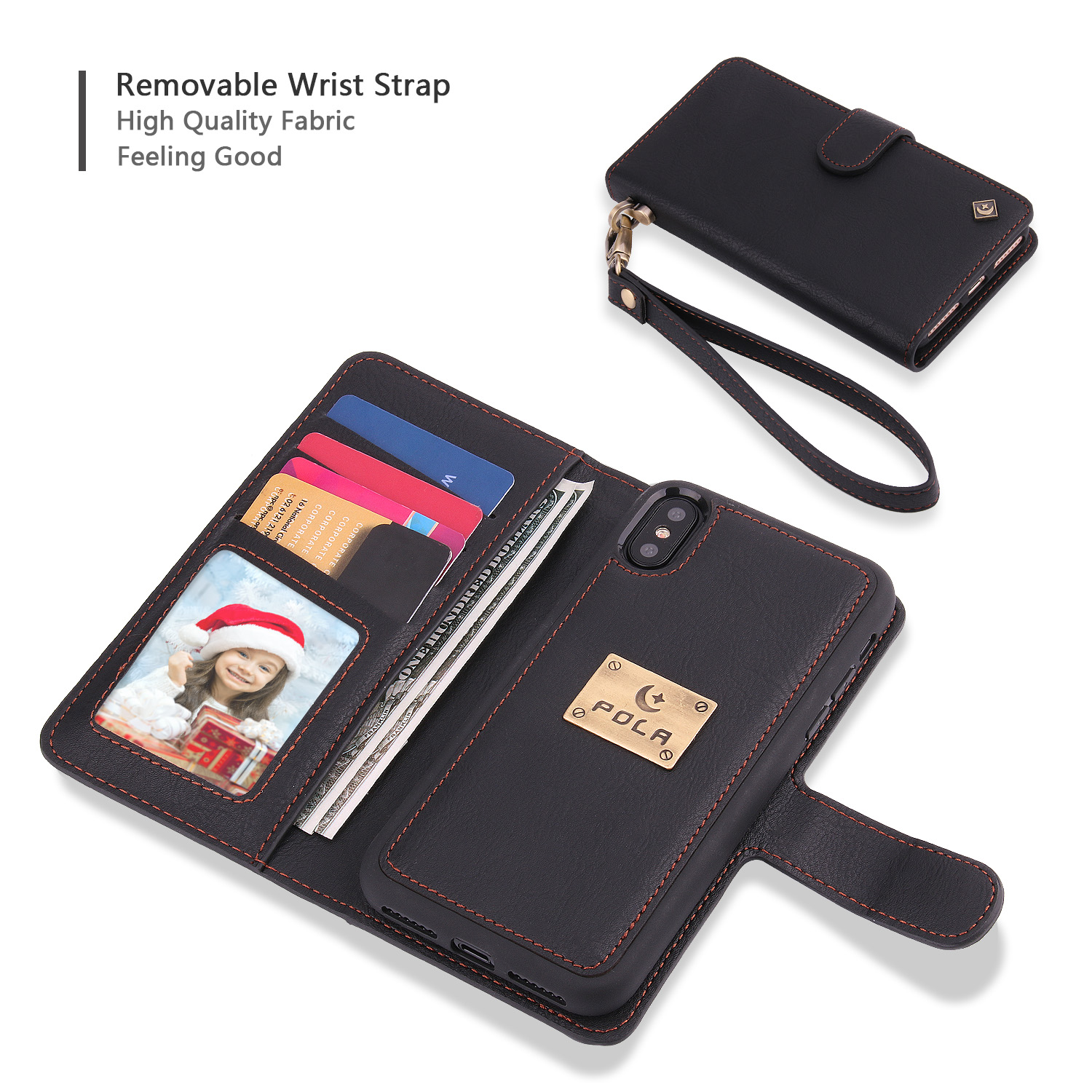 POLA-Magnetic-Detachable-Wallet-Card-Slots-Case-With-Mirror-For-iPhone-X88-Plus77-Plus6s6s-Plus66-Pl-1227083