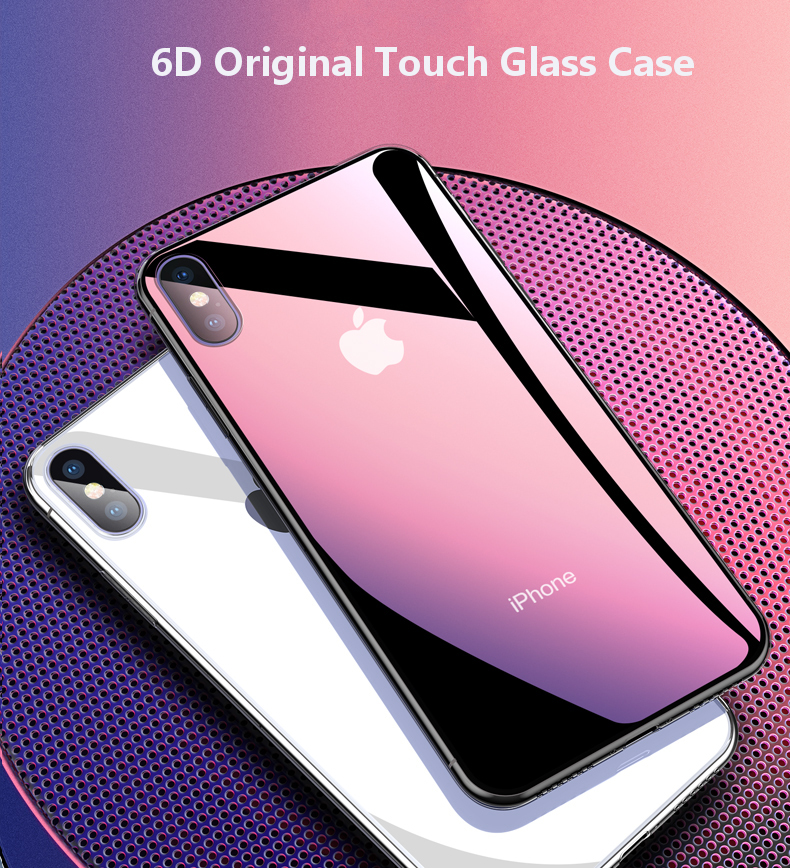 Bakeey-6D-Clear-Tempered-Glass-Soft-TPU-Edge-Protective-Case-for-iPhone-X-1316004
