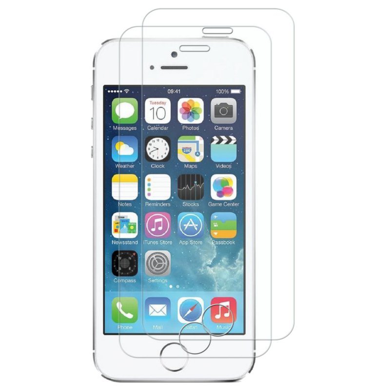 2-Pack-Bakeey-026mm-9H-Scratch-Resistant-Tempered-Glass-Screen-Protector-For-iPhone-55sSE-1202508