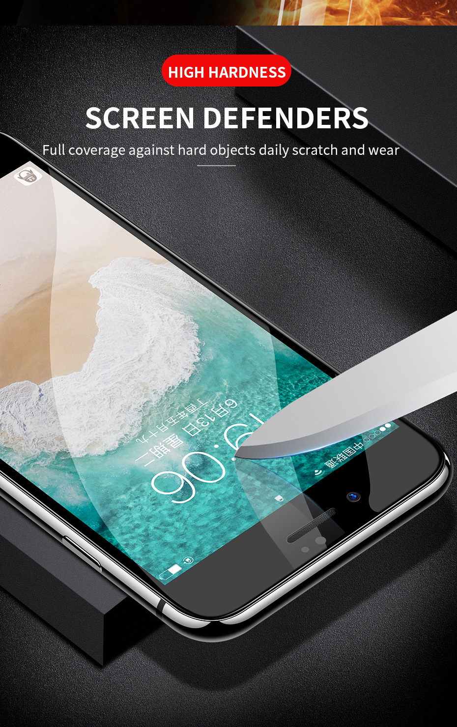 Bakeey-6D-Arc-Edge-Anti-Fingerprint-Tempered-Glass-Screen-Protector-for-iPhone-78-1293437
