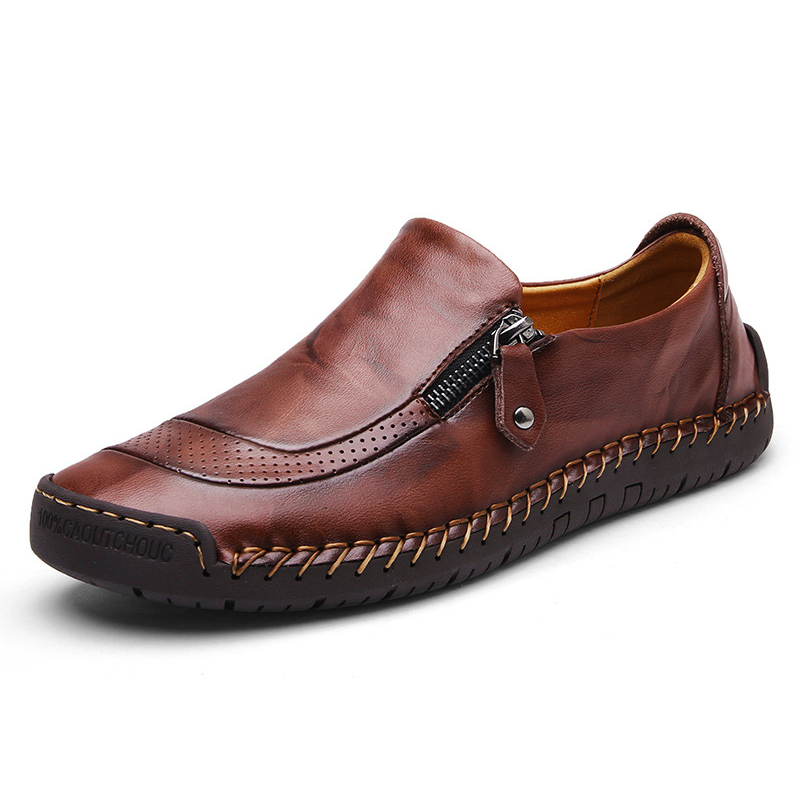 Menico-Men-Soft-Hand-Stitching-Genuine-Leather-Side-Zipper-Slip-On-Oxfords-1239097
