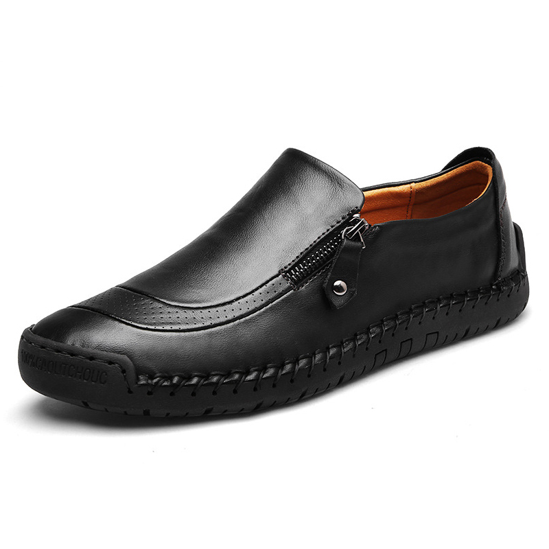 Menico-Men-Soft-Hand-Stitching-Genuine-Leather-Side-Zipper-Slip-On-Oxfords-1239097