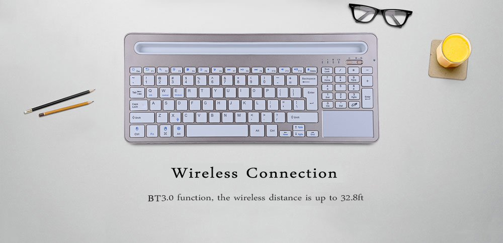 IPazzPort-85BT-Bluetooth-30-Wireless-Slim-96-Keys-Keyboard-With-Touchpad-For-iOSAndroidWindows-1266479