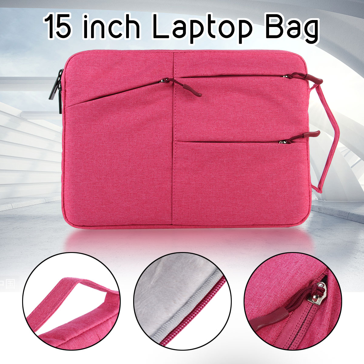 15-Inch-Nylon-Waterproof-Laptop-Tablet-PC-Sleeve-Bag-For-LaptopMacbook-Under-15quot-1288651